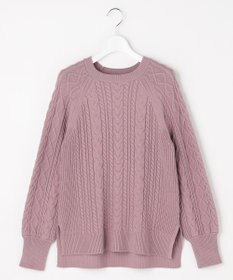 ANY SIS ケーブル ニット プルオーバー