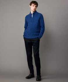 JOSEPH ABBOUD 【カシミヤ混/洗える】カシミヤブレンド ハイネック プルオーバー ニット