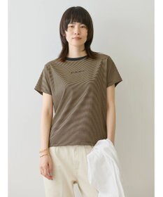 AMERICAN HOLIC 刺繍ロゴボーダープルオーバー