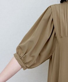 Tiaclasse 【洗える】ボリュームパフスリーブAラインワンピース