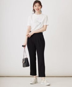 ANY SIS L 線画×刺繍ロゴ Tシャツ