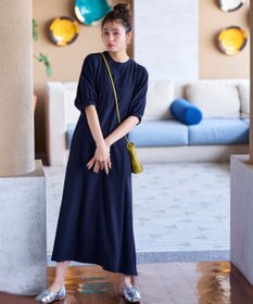 Tiaclasse 【洗える】ボリュームパフスリーブAラインワンピース