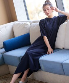 Tiaclasse 【洗える】ボリュームパフスリーブAラインワンピース