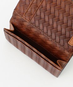 JOSEPH ABBOUD 【名刺入れ】カウレザー エンボスメッシュ