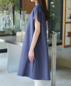 Tiaclasse リネンミックススキッパーシャツワンピース