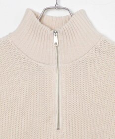 WEGO ルーズフィットハーフZIPプルオーバー