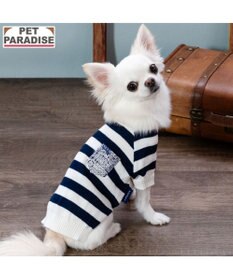 PET PARADISE J.PRESS ボーダー綿ニット 小型犬