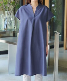 Tiaclasse リネンミックススキッパーシャツワンピース