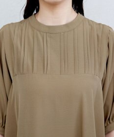 Tiaclasse 【洗える】ボリュームパフスリーブAラインワンピース