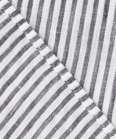 23区 【WEB限定カラーあり/洗える】LIBECO バンドカラー ビッグシルエット シャツ