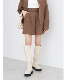 earth music&ecology ベルト付きショートパンツ