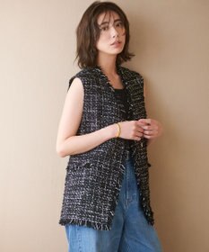 23区 L 【GLOW10月号掲載】GIOLICA オータム ツイード ジレ