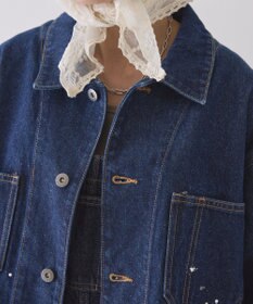 AMERICAN HOLIC ペイントデニムカバーオールジャケット