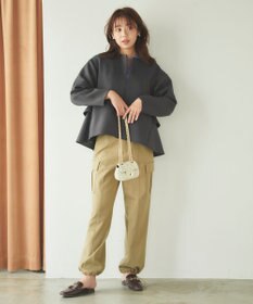 Feroux 【洗える】ダンボールフリル ジャケット