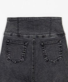 WEGO 【ストレッチ/美脚/脚長シルエット/XSSMサイズ展開】ハイウエストストレッチフレアデニムパンツ