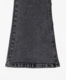 WEGO 【ストレッチ/美脚/脚長シルエット/XSSMサイズ展開】ハイウエストストレッチフレアデニムパンツ