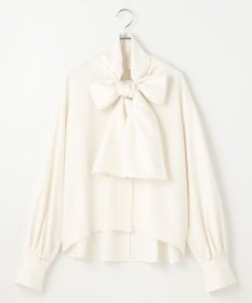 #Newans 【洗濯機可】ビックリボンパウダリーブラウス