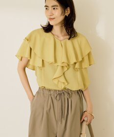 AMERICAN HOLIC イージーケアフリルシャツ