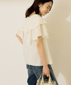 AMERICAN HOLIC イージーケアフリルシャツ