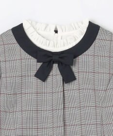 組曲 KIDS 【150-170㎝】グレンチェックジャケット＆プリーツワンピース セット