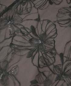 YECCA VECCA 【2点SET】フラワー柄スパンコール刺繍ドレス