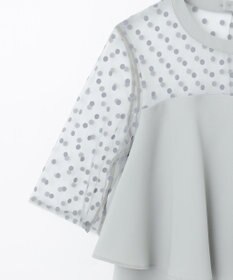 GRACE CONTINENTAL ドットチュールサロペット