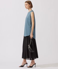 ICB L 【接触冷感・洗える】コンパクトスムース ノースリーブTシャツ