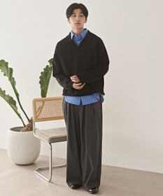 WEGO スキッパーニットポロ