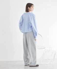 earth music&ecology レースレイヤード風スウェットパンツ