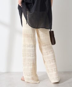 AMERICAN HOLIC レース編みニットパンツ