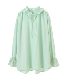 CRAFT STANDARD BOUTIQUE デシンフリル刺繍スリーブブラウス