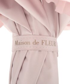 Maison de FLEUR 《晴雨兼用》遮光&UV CUT フリル傘