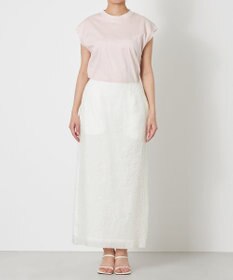 NAVE 【Nave・洗える/シアー素材】クラッシュオーガンジー スカート