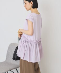 AMERICAN HOLIC 汗染み防止・異素材ペプラムプルオーバー