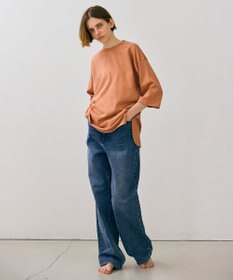BEIGE， 【BEIGEecru/WEB限定・洗える】JERSEY STITCH / コットンオーバーサイズトップス