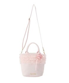 Maison de FLEUR チュールフリルローズ２Ｗａｙバッグ