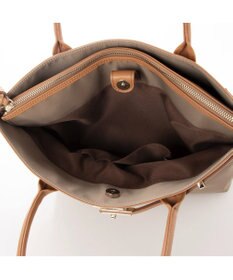 UNBILLION 【テレビ ドラマ着用アイテム】ペルケ perche / ナイロン牛革ヒネリ金具トートバッグ