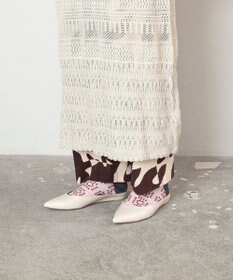 TRICOTE かぎあみ柄パンピーソックス