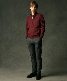 JOSEPH ABBOUD 【チクチクしない/イージーケア/3シーズン対応/サスティナブル】SNOWY  スタンドジップカーディガン