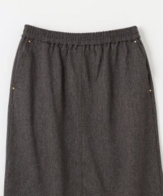 ANY 【ウエストゴム】クラシカルツイードタイトスカート