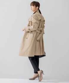 23区 S コットンポリエステルギャバジン ロング トレンチコート