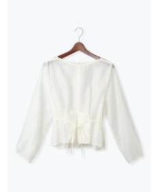Te chichi ナローリボンシアーペプラムブラウス《2025Autumn catalog vol.2 item》