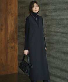 ICB  ウールライクストレッチ ジャンパースカート