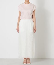 NAVE 【Nave・洗える/シアー素材】クラッシュオーガンジー スカート