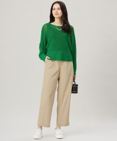 自由区 L 【洗える】ストレッチライトツイルベイカー パンツ