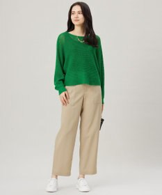 自由区 L 【洗える】ストレッチライトツイルベイカー パンツ