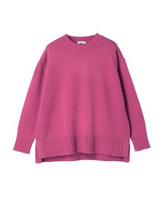 earth music&ecology ウォッシャブル脇スリットクルーネックプルオーバー