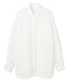 uncrave 【佐藤晴美さん着用】シアー ジャガード シャツ