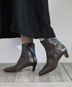 APOM イタリアンカーフ サイドジップアンクルブーツ 45