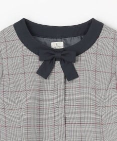 組曲 KIDS 【150-170㎝】グレンチェックジャケット＆プリーツワンピース セット